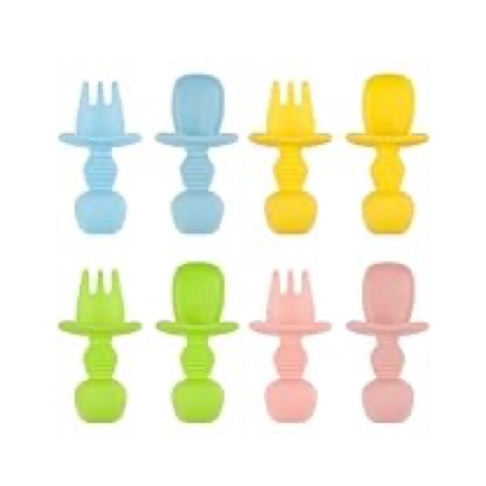 Baby first feeding spoon and fork set of 4